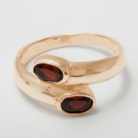 Britanci napravio je 9K ružičastog zlatnog prirodnog prstena na otvorenom Garnetu - Opcije veličine -