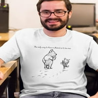 Pooh Medvjed Kao Prijatelj T-Shirt Muškarci-Smartprints Dizajn, Muški Veliki