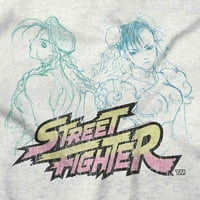 Street Fighter Cammy Chun-Li Gamer Dugi Rukav TShirt Muškarci Žene Brisco Marke M