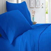 Twin Površina najfinja list Sheet Solid - - Hotel Luksuzni posteljini za krevet - 18 Duboki džepovi Easy