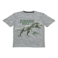 Jurassic World Boys Digitalne T-Re Grafičke Majice, 2 Pakovanja, Veličine 4-18