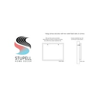 Stupell Industries modni pas Bo Stack Pink siva slika na platnu zid Art by Ziwei Li