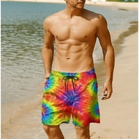 Muška kravata Dye Rainbow Muška kupaca kratke brzo suho plivajuće prtljažnice sa mrežnim oblogom Modni trend trend