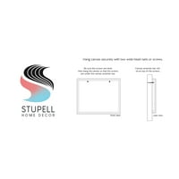 Stupell Industries Nautički Kit Pink apstraktni oblici uzorak grafička Umjetnička galerija umotano platno