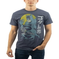 Muška Dc stripovi Batman Vintage Kanji grafički T-shirt