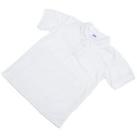 Čista bijela dječja majica Udobna školska uniforma kratkih rukava