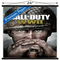 Call of Duty: WWII - Ključni umjetnički zidni poster sa drvenim magnetskim okvirom, 22.375 34