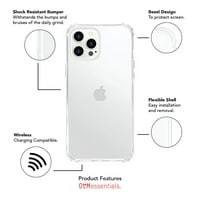 Essentials iPhone Pro Ma Mandala srce siva i bijela