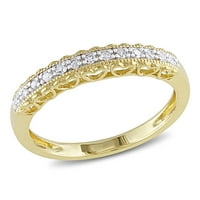 Miabella ženski dijamantski akcent 10kt žuto zlato polu-vječnost prsten