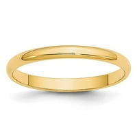 10k žuto zlato lagano polukružna vjenčana veza 8. 1hrl025