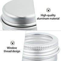Besponzon 5ml aluminijumska jar čistog vijčanog poklopca okruglih kutija za skladištenje masti