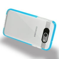 Samsung Tanka Futrola Za Telefon Samsung Galaxy J V Meka Prozirna TPU Futrola U Prozirnoj Plavoj Boji
