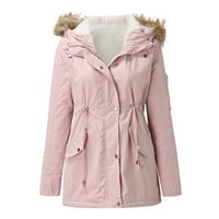 Puffer jakna Žene modne udobne zimske jakne za žene ružičaste s