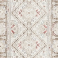 Windsor Leandre Tradicionalni ručni tepih, bjelokosti smeđa, 3 '12'