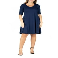 Komforna Odjeća ženska Maxi haljina Plus veličine bez ramena