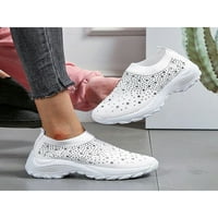 Lacyhop Womens Flats Slip On Casual Shoes Non-Slip Sneakers Yoga Lagana Cipela Za Hodanje Breathable Comfort