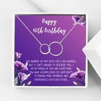 Anavia Happy 40st rođendanski pokloni od nerđajućeg čelika modna ogrlica rođendanska čestitka nakit poklon