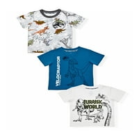 Jurassic World grafičke majice za bebe i dječake, 3 pakovanja, veličine 12m-5T