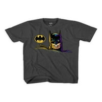 Batman Boys Smoke Colors Grafička Majica, 2 Pakovanja, Veličine 4-18