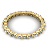 Prirodni 1.75 Ct okrugli rez dijamant klasični zajednički krak ženska godišnjica vjenčanja vječnost prsten