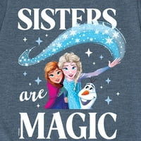 Frozen-Sestra Su Magija-Grafička Majica Za Malu Djecu I Mlade Kratkih Rukava