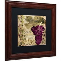 Zaštitni znak Likovna umjetnost Vino Italiano i umjetnost platna u boji Pekara crna mat, drveni okvir