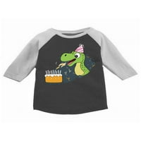 Awkward Styles Dinosaur Birthday Toddler Raglan slatka djeca pokloni Dinosaur Baseball majice za dječake