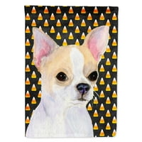 Caroline's blago ss4267-zastava-roditelj Chihuahua Candy kukuruz Halloween Portret zastava, višebojni