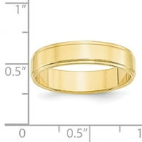 Primalni zlatni karatski žuto zlato sa korakom rubne veze veličine 4,5