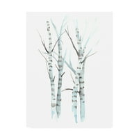 Zaštitni znak likovne umjetnosti 'Aquarelle breze I' platnena Umjetnost Grace Popp