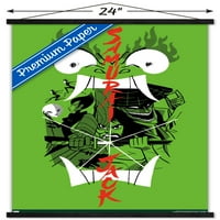 Samurai Jack - zidni poster ansambl sa drvenim magnetskim okvirom, 22.375 34