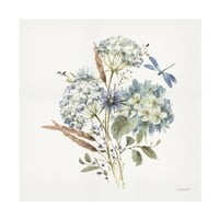 Lisa Audit' Bohemian Blue on white ' Canvas Art